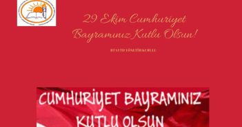 CUMHURİYET BAYRAMI MESAJI